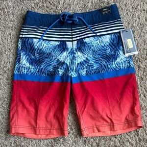 Roundtree & Yorke Blue and Red Hybrid Shorts